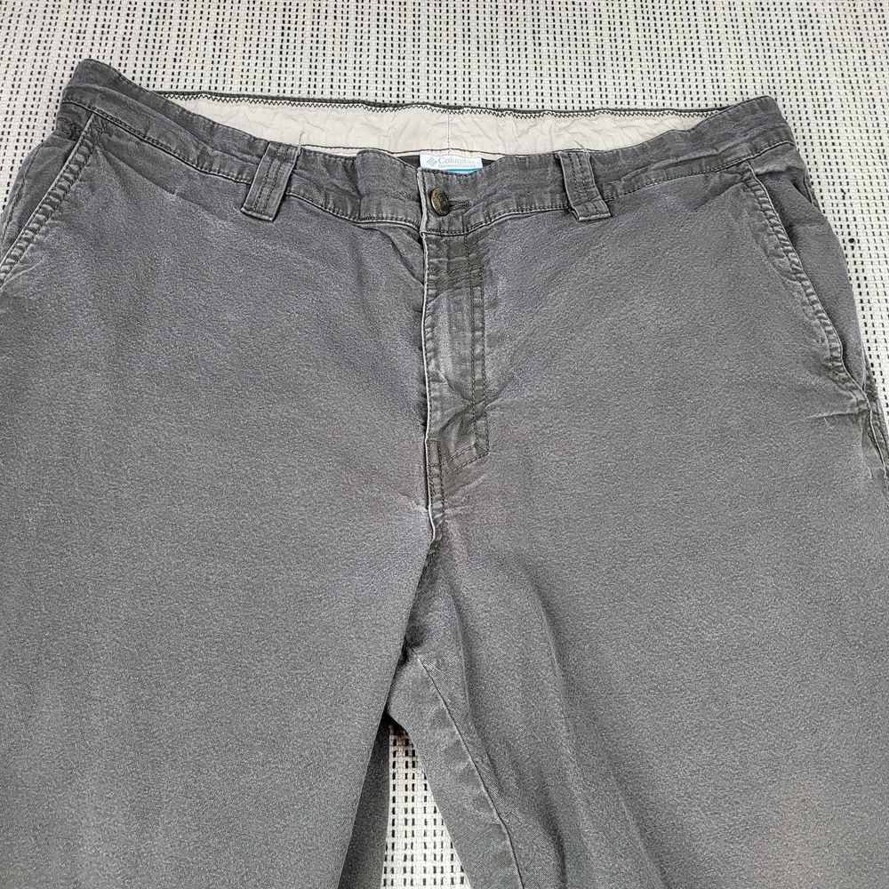 Columbia Pants Mens 38x30 Gray Cargo Regular Fit Outdoor Casual Hiking Travel